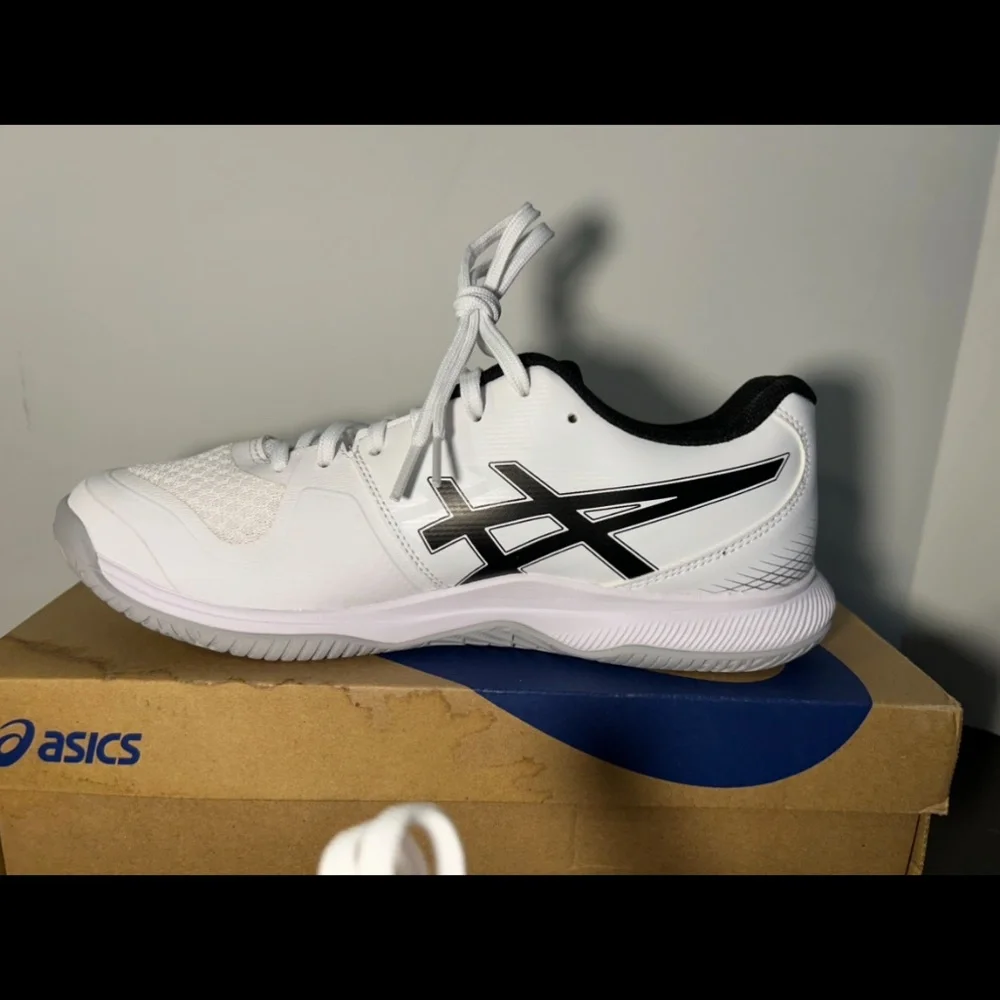 Asics Gel-Tactic 12 Volleyball Shoes Sneakers White/Black Mens Size 8